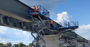 Goscor equipment working on bridge