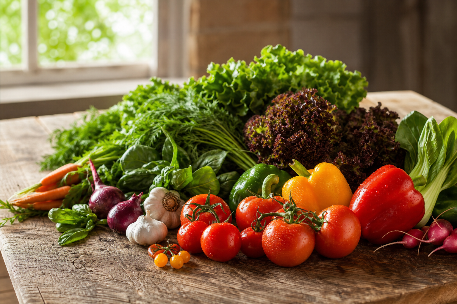 Vegetable Garden in Full Bloom