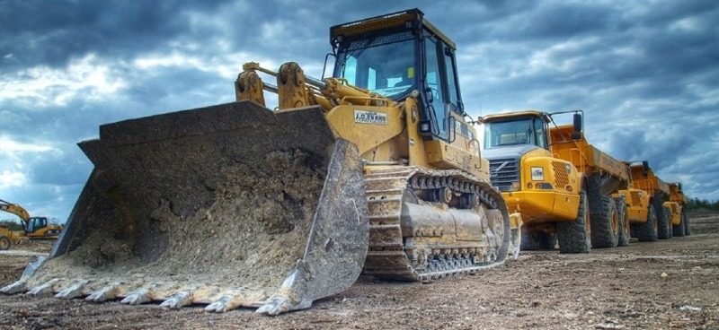 Mining equipment in the field